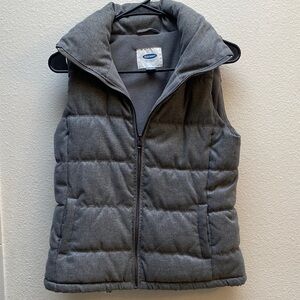 Old Navy Charcoal Puffer Vest
